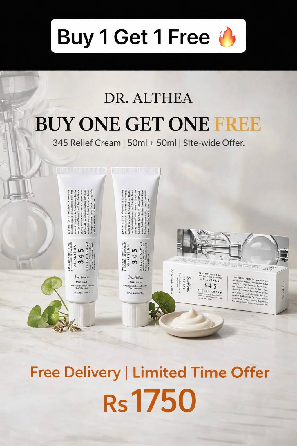 Dr. Althea's 345 RELIEF CREAM BUY ONE GET ONE FREE ( KOREAN IMPORTED)